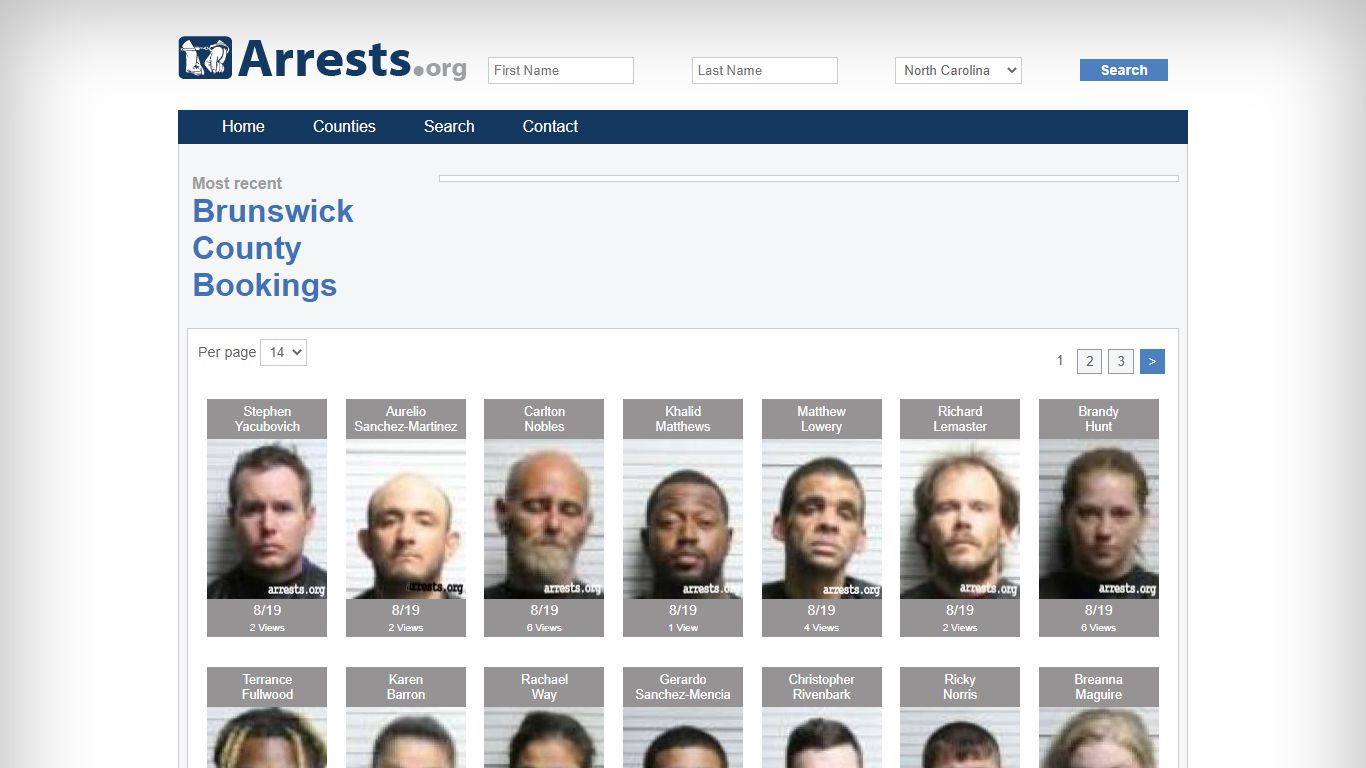 Brunswick County Arrests and Inmate Search